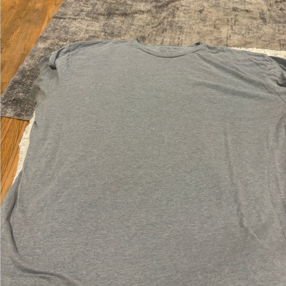 Kingsted T-Shirt Mens 4XL Gray Excellent‎ Heathered Cotton Blend Crew Neck Tee